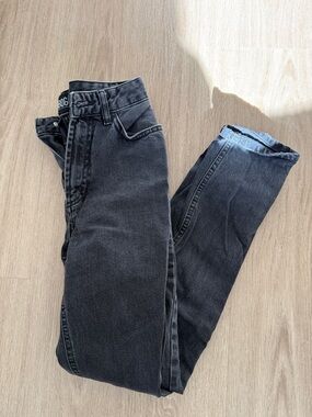 BDG Black Washed High-Rise Mom Jeans